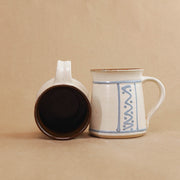 Slip Trail Mug - Wave, Satin Beige